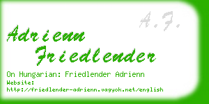 adrienn friedlender business card